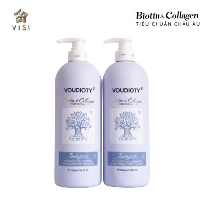 BỘ GỘI XẢ VOUDIOTY BIOTIN&COLLAGEN - MÀU TÍM